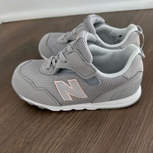 New Balance Kids' Sneakers in Gray and Pink